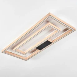 Luminaires Scandinaves-hofstein Plafonnier Surisultana LED Bois clair, 2 lumières