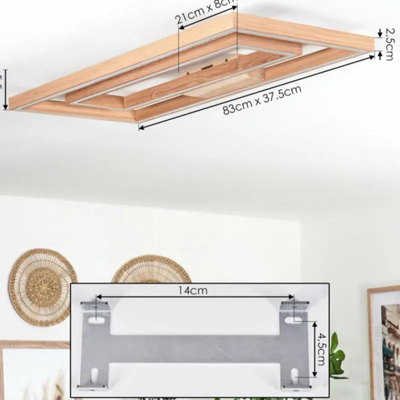 hofstein Plafonnier Surisultana LED Écru, 2 lumières