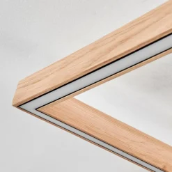 Lampes En Bois-hofstein Plafonnier Surisultana LED Bois clair, Noir, 2 lumières