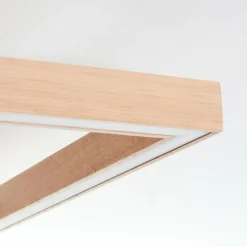 Lampes En Bois-hofstein Plafonnier Surisultana LED Écru, 2 lumières