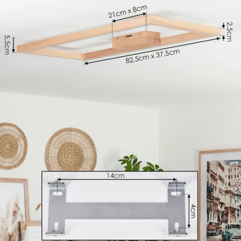Luminaires Scandinaves-hofstein Plafonnier Surisultana LED Écru, 1 lumière