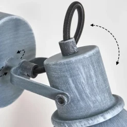 hofstein Plafonnier Susus Gris, 1 lumière