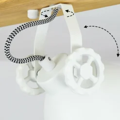 Luminaires Scandinaves-hofstein Plafonnier Svanfolk Blanc, 3 lumières