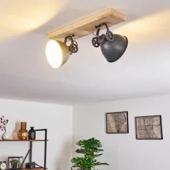 Lampes Industrielles-hofstein Plafonnier Svanfolk Bleu, Brun, Gris, Blanc, 2 lumières