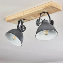 Lampes Industrielles-hofstein Plafonnier Svanfolk Bleu, Brun, Gris, Blanc, 2 lumières