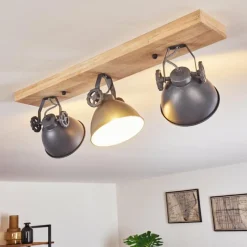 Lampes Industrielles-hofstein Plafonnier Svanfolk Bleu, Brun, Gris, Blanc, 3 lumières