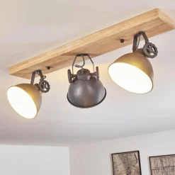 Lampes Industrielles-hofstein Plafonnier Svanfolk Bleu, Brun, Gris, Blanc, 3 lumières