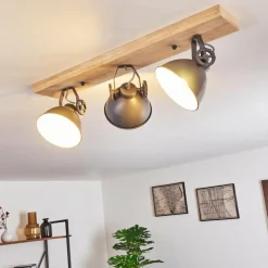 Lampes Industrielles-hofstein Plafonnier Svanfolk Bleu, Brun, Gris, Blanc, 3 lumières