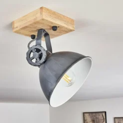 Lampes Industrielles-hofstein Plafonnier Svanfolk Bleu, Brun, Gris, Blanc, 1 lumière