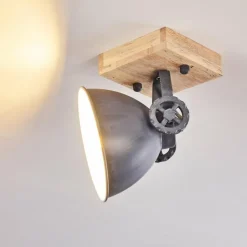 Lampes Industrielles-hofstein Plafonnier Svanfolk Bleu, Brun, Gris, Blanc, 1 lumière