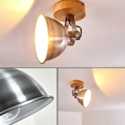 Lampes En Bois-hofstein Plafonnier Svanfolk Bois clair, 1 lumière