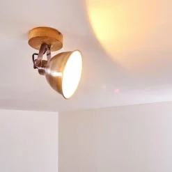 Lampes En Bois-hofstein Plafonnier Svanfolk Bois clair, 1 lumière