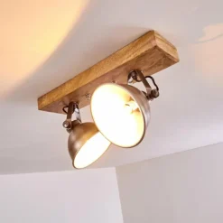 Lampes En Bois-hofstein Plafonnier Svanfolk Bois clair, 2 lumières