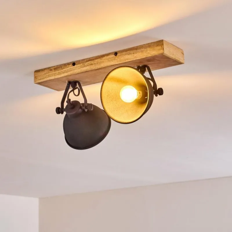 hofstein Plafonnier Svanfolk Bois clair, 2 lumières