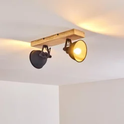 hofstein Plafonnier Svanfolk Bois clair, 2 lumières