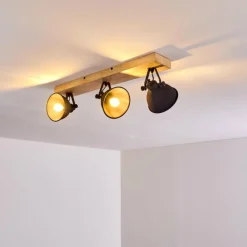 hofstein Plafonnier Svanfolk Bois clair, 3 lumières