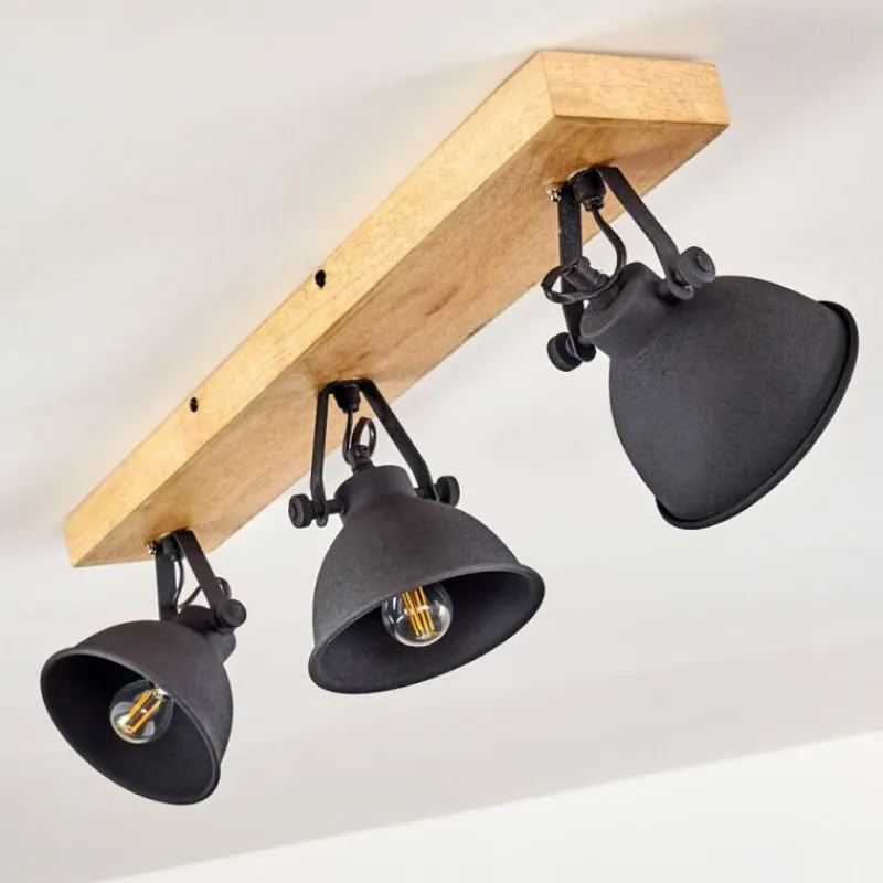 hofstein Plafonnier Svanfolk Bois clair, 3 lumières