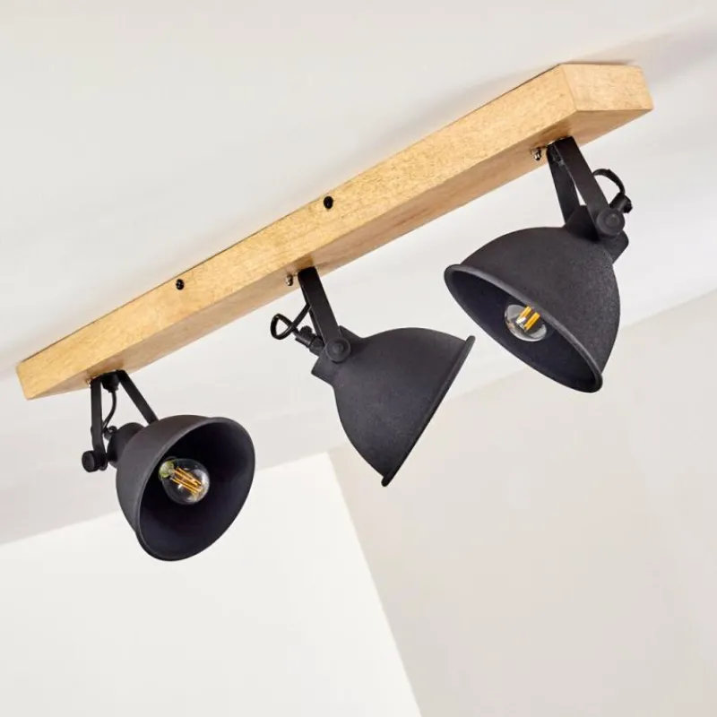 hofstein Plafonnier Svanfolk Bois clair, 3 lumières