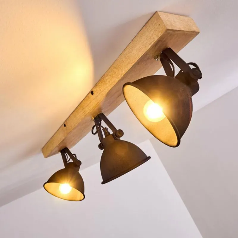 hofstein Plafonnier Svanfolk Bois clair, 3 lumières