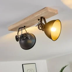 hofstein Plafonnier Svanfolk Bois clair, 2 lumières