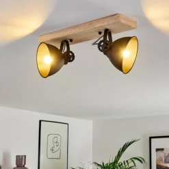 hofstein Plafonnier Svanfolk Bois clair, 2 lumières