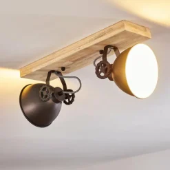 Lampes Industrielles-hofstein Plafonnier Svanfolk Brun, Noir, Blanc, 2 lumières