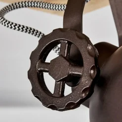 Lampes Industrielles-hofstein Plafonnier Svanfolk Brun, Noir, Blanc, 2 lumières