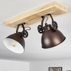 Lampes Industrielles-hofstein Plafonnier Svanfolk Brun, Noir, Blanc, 2 lumières