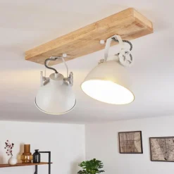 Lampes Industrielles-hofstein Plafonnier Svanfolk Brun, Blanc, 2 lumières