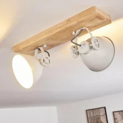 Lampes Industrielles-hofstein Plafonnier Svanfolk Brun, Blanc, 2 lumières