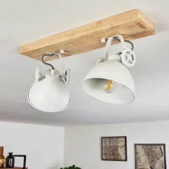 Lampes Industrielles-hofstein Plafonnier Svanfolk Brun, Blanc, 2 lumières