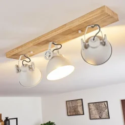 Lampes Industrielles-hofstein Plafonnier Svanfolk Brun, Blanc, 3 lumières