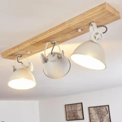 Lampes Industrielles-hofstein Plafonnier Svanfolk Brun, Blanc, 3 lumières