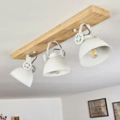 Lampes Industrielles-hofstein Plafonnier Svanfolk Brun, Blanc, 3 lumières
