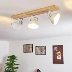 Lampes Industrielles-hofstein Plafonnier Svanfolk Brun, Blanc, 3 lumières