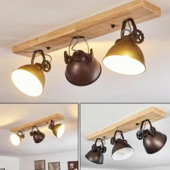 Lampes Industrielles-hofstein Plafonnier Svanfolk Brun, Noir, Blanc, 3 lumières