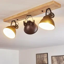 Lampes Industrielles-hofstein Plafonnier Svanfolk Brun, Noir, Blanc, 3 lumières