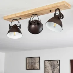 Lampes Industrielles-hofstein Plafonnier Svanfolk Brun, Noir, Blanc, 3 lumières