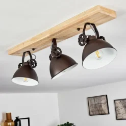 Lampes Industrielles-hofstein Plafonnier Svanfolk Brun, Noir, Blanc, 3 lumières