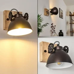 Lampes Industrielles-hofstein Plafonnier Svanfolk Brun, Noir, Blanc, 1 lumière