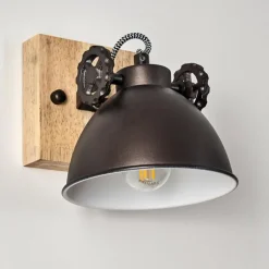 Lampes Industrielles-hofstein Plafonnier Svanfolk Brun, Noir, Blanc, 1 lumière