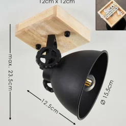 Lampes Industrielles-hofstein Plafonnier Svanfolk Brun, Noir, 1 lumière