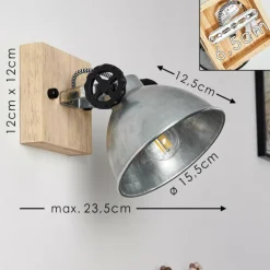 Lampes Industrielles-hofstein Plafonnier Svanfolk Brun, Noir, Zingué, 1 lumière