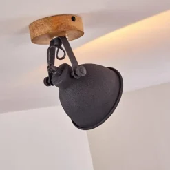 Lampes Industrielles-hofstein Plafonnier Svankfolk Bois clair, 1 lumière