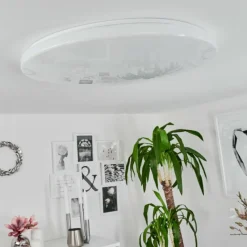 hofstein Plafonnier Sweet LED Blanc, 1 lumière, Télécommandes