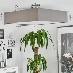 Lampes En Tissu-hofstein Plafonnier Taboga Nickel mat, 4 lumières