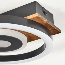 hofstein Plafonnier Taboneira LED Noir, 1 lumière