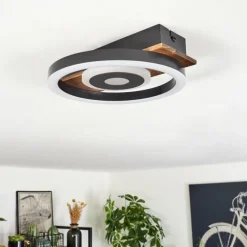 hofstein Plafonnier Taboneira LED Noir, 1 lumière