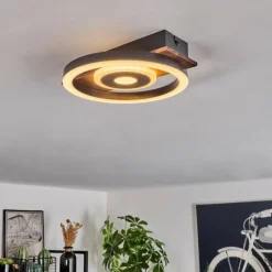 hofstein Plafonnier Taboneira LED Noir, 1 lumière