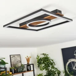 hofstein Plafonnier Taboneira LED Noir, 1 lumière